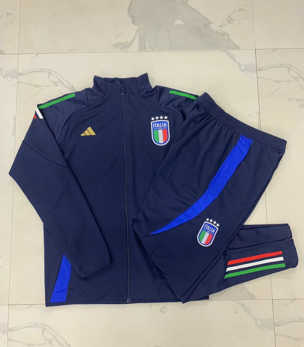 Italy White Tracksuit with Hood 2024/2025