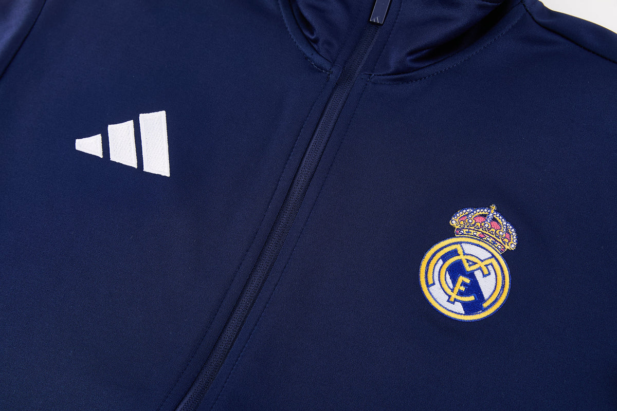 Tuta Real Madrid zip 26-27 blu