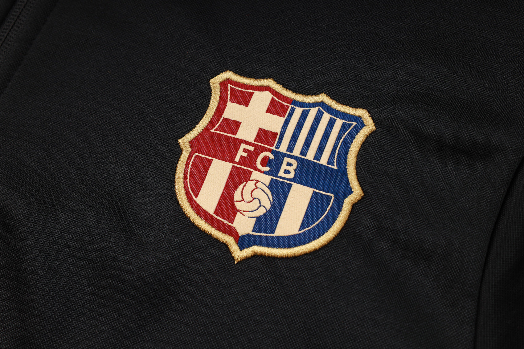Barcelona Black Tracksuit with Hood 2024/2025