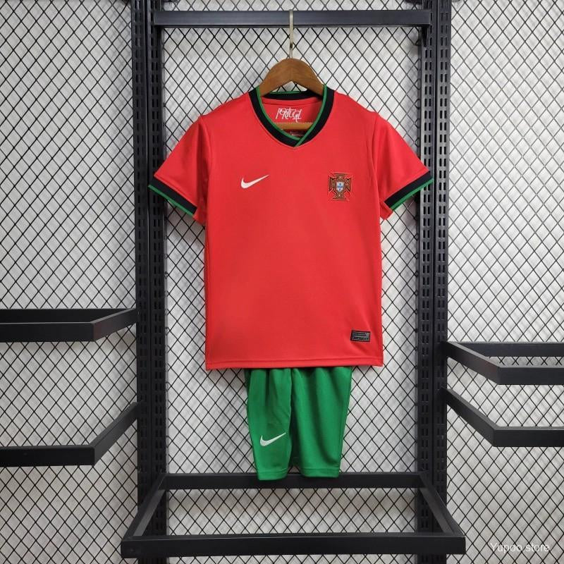 Portugal Local Uniforme 2024 Eurocopa INFANTIL