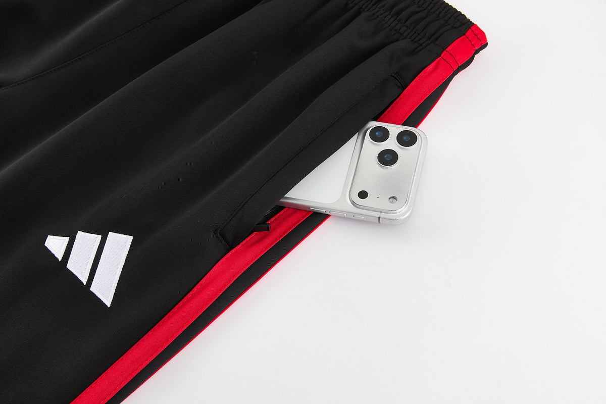 Tuta Manchester United zip 26-27 rosso e nero