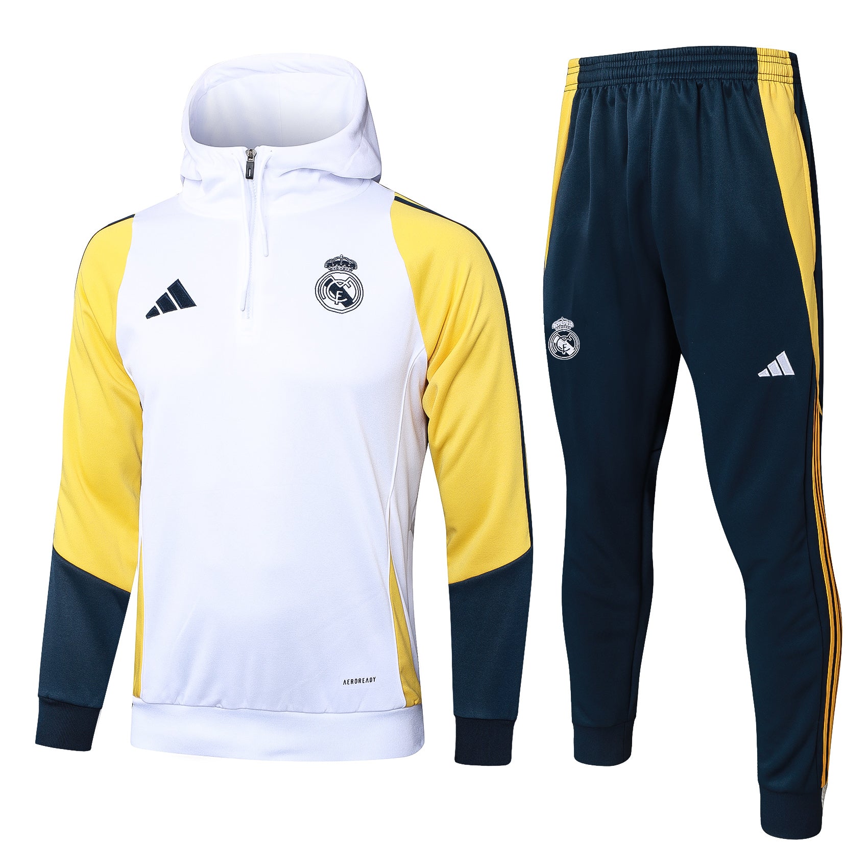 Real White Hooded Tracksuit 2024/2025