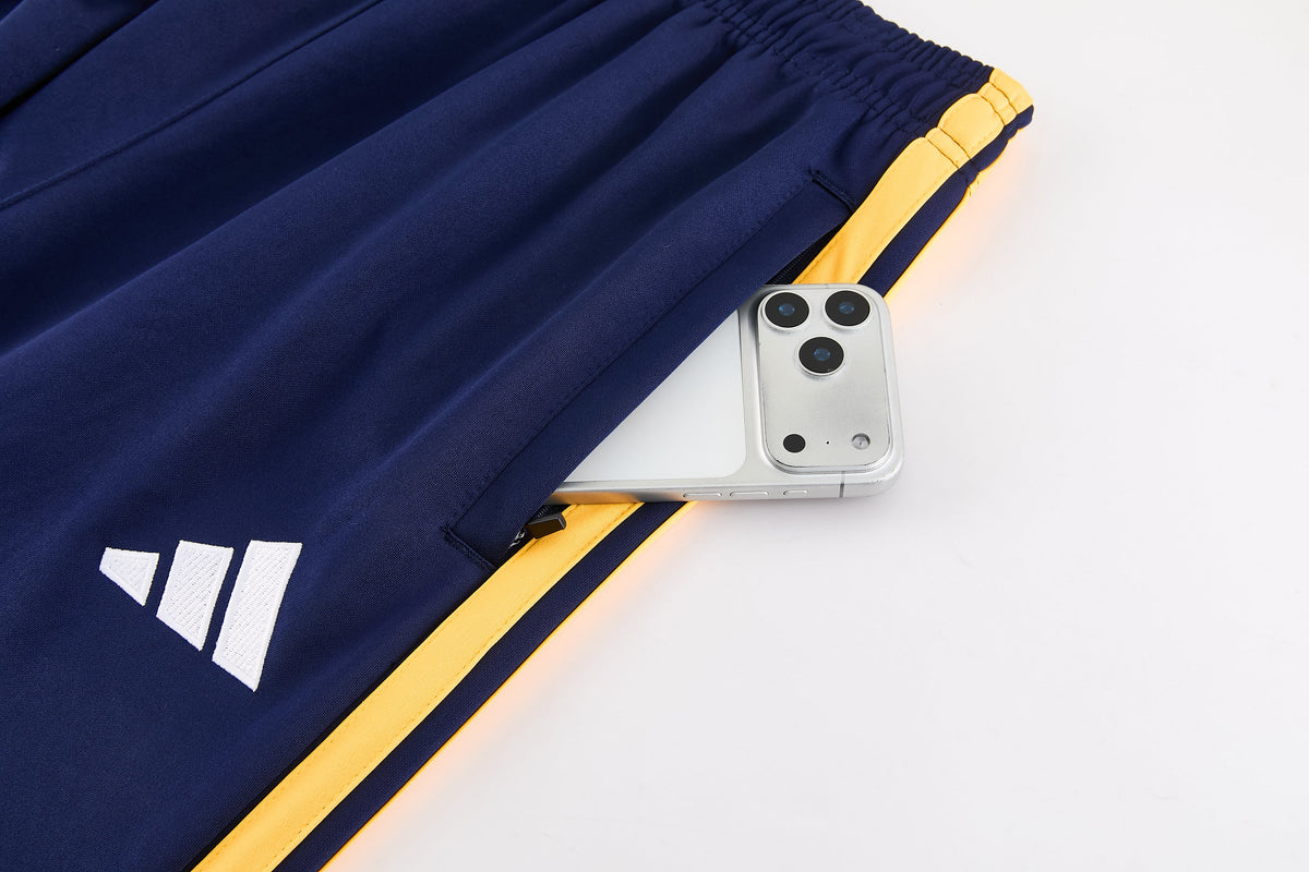 Tuta Real Madrid zip 26-27 blu