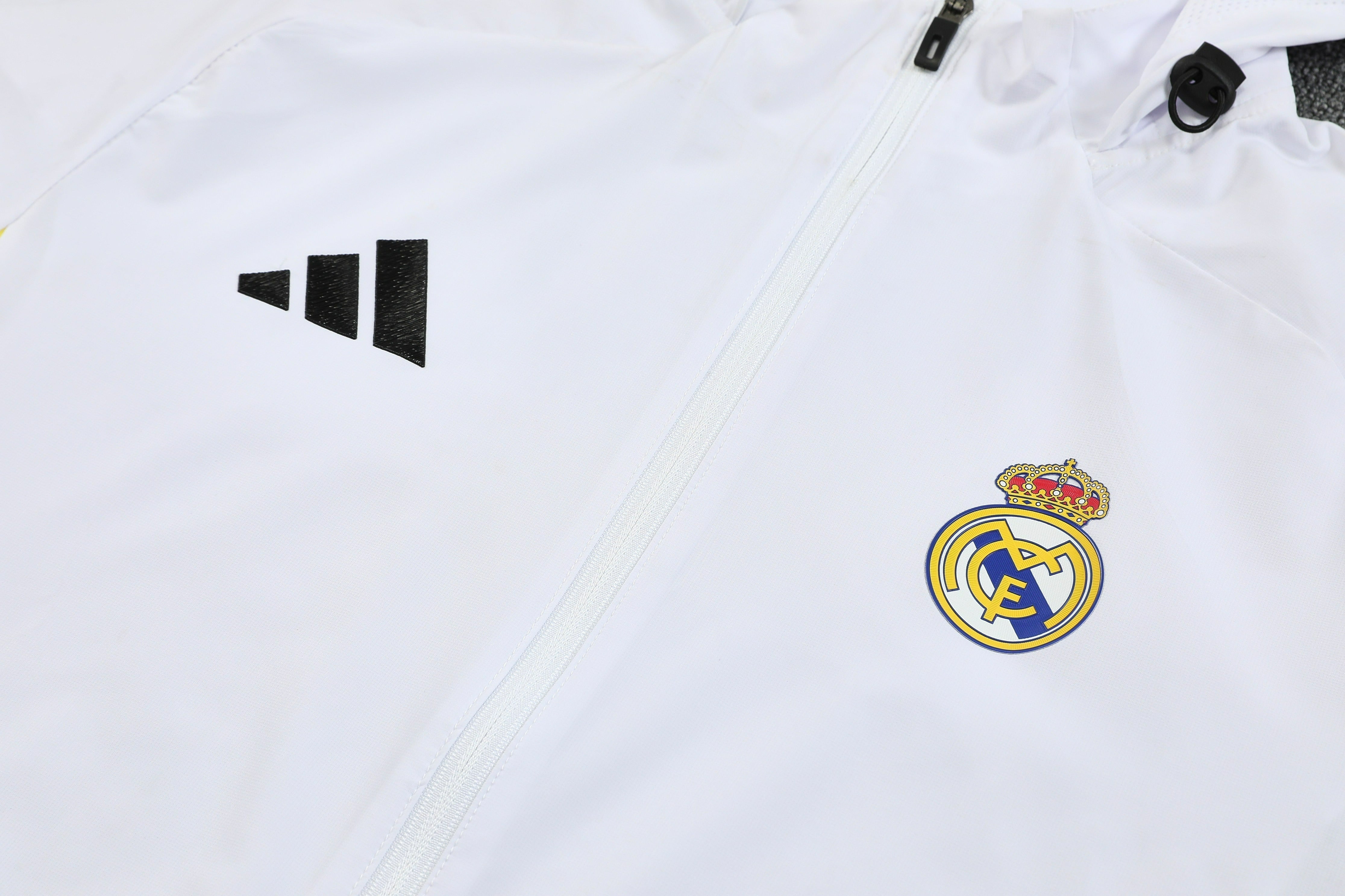 Tuta Real Madrid White 25-26 Zip Intera