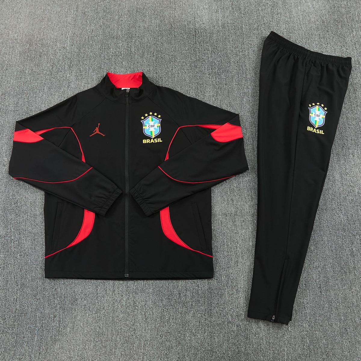 Tuta Brasile nero/rosso 26-27