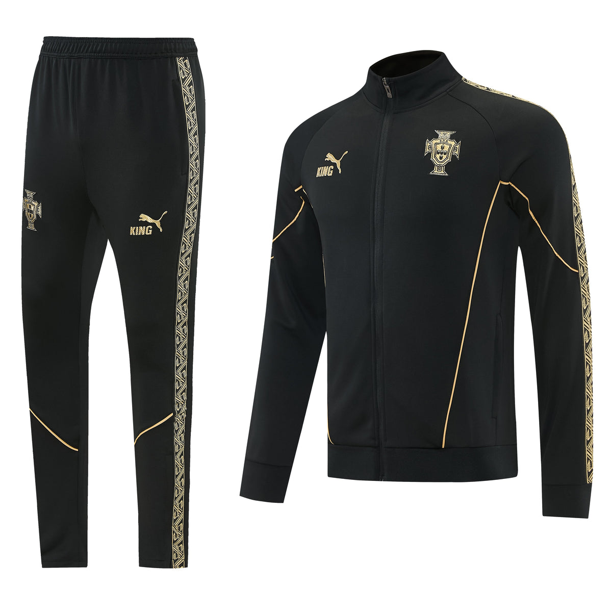 Tuta Portogallo zip 26-27 nero