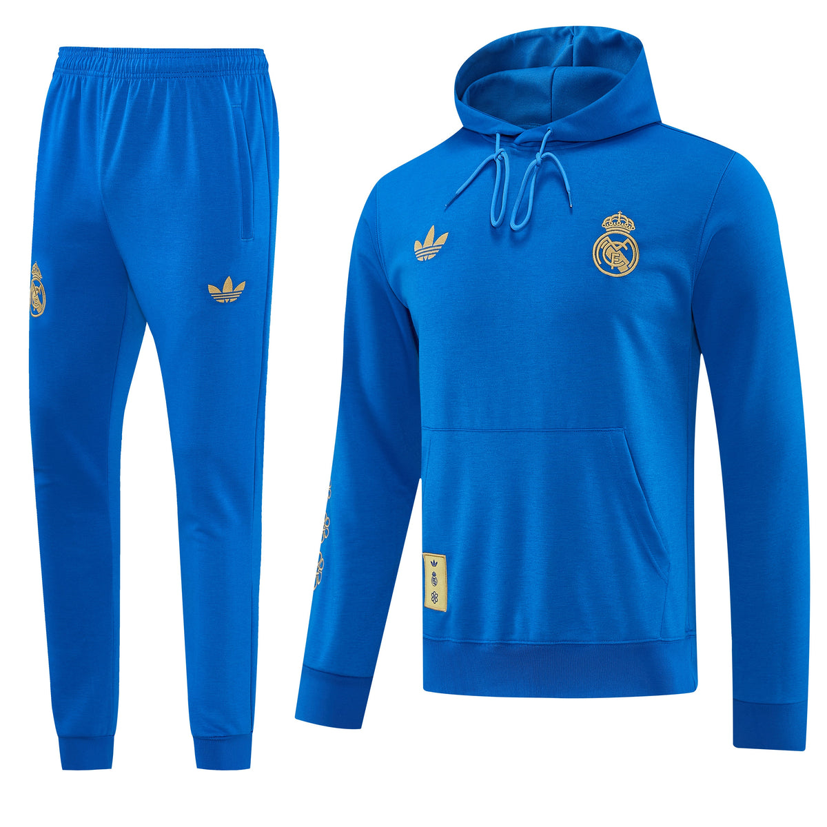 Tuta Real Madrid con cappuccio 26-27 azzurro