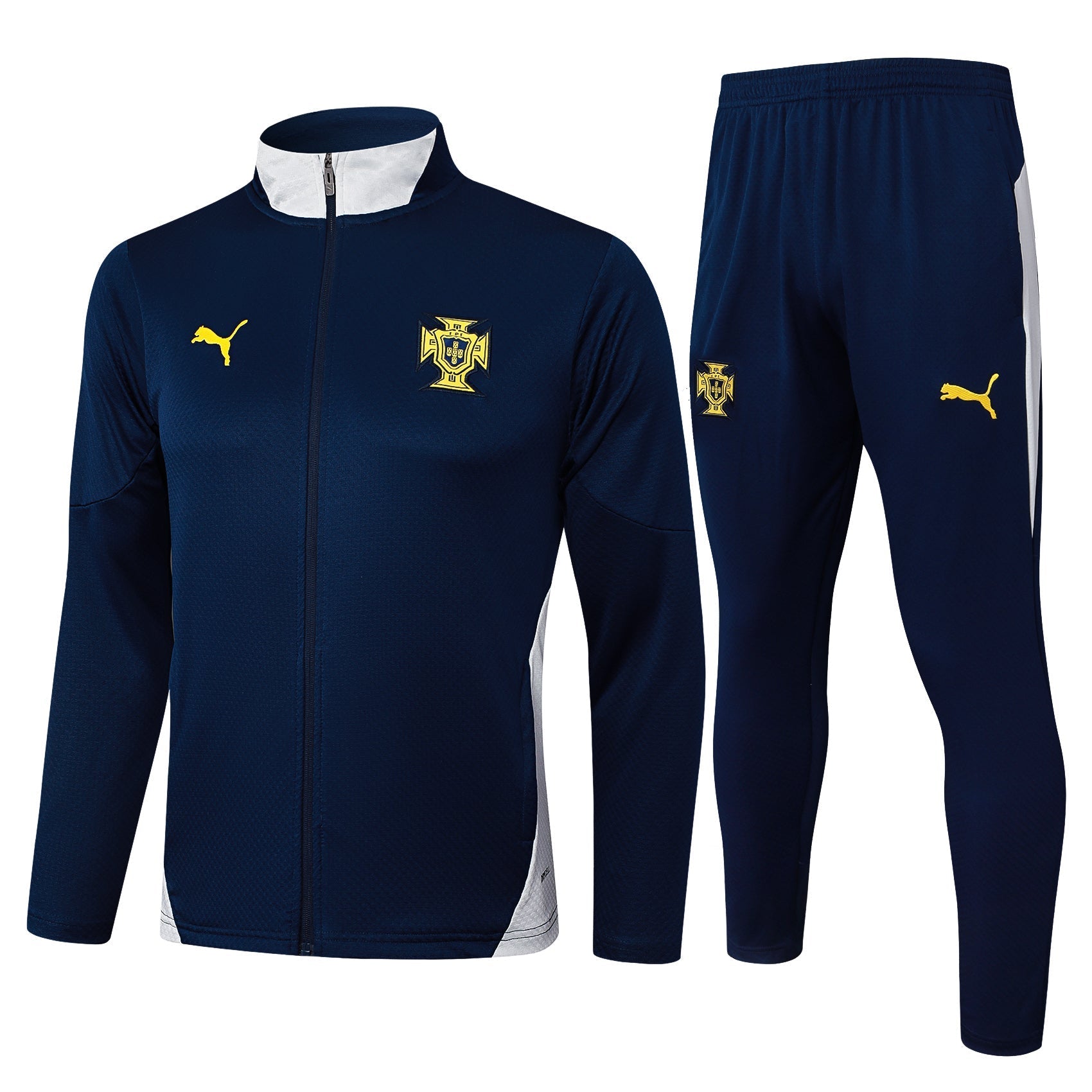 Tuta Portogallo blu zip 2025/26