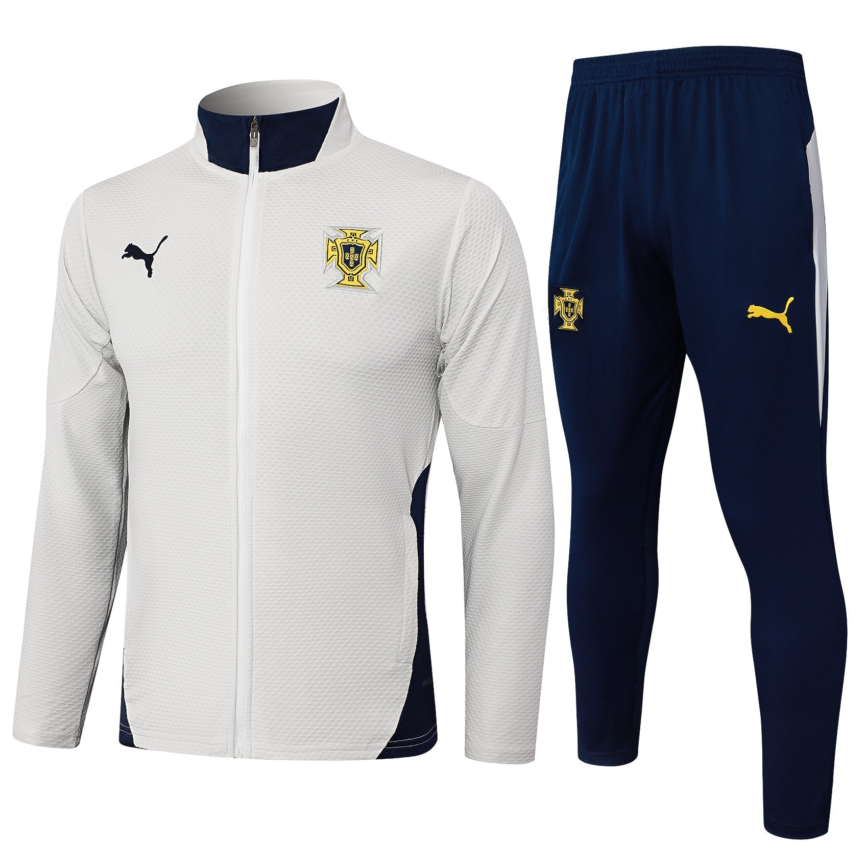 Tuta Portogallo bianco zip 2025/26