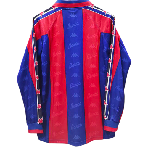 MAGLIA A MANICHE LUNGHE RETRO BARCELONA TRASFERTA 1996