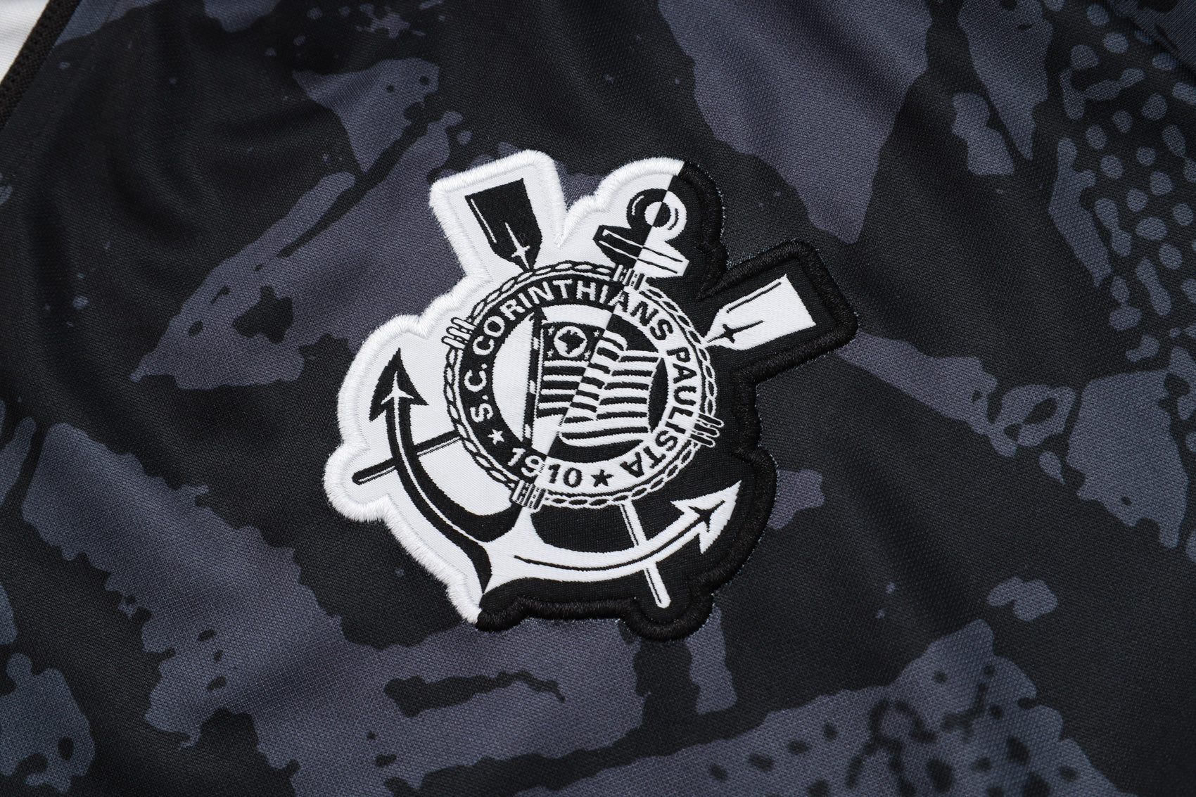 Tuta Corinthians nero zip 2025/26