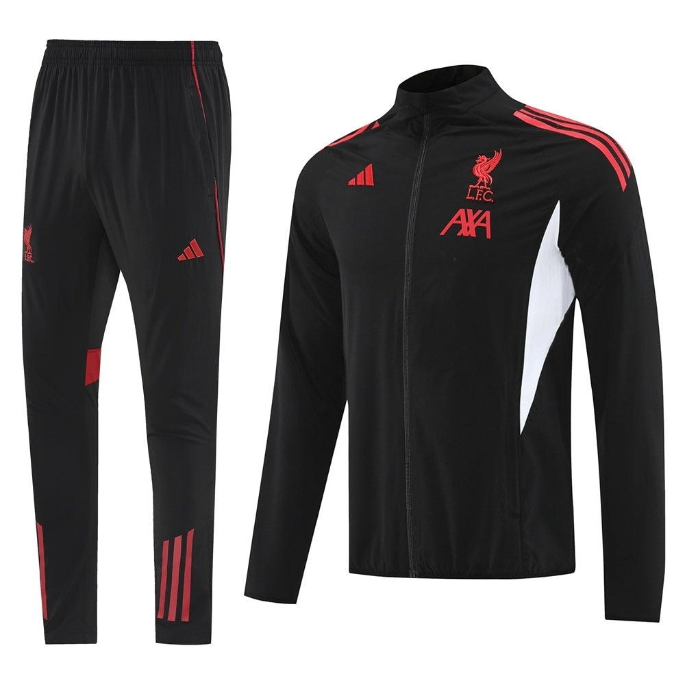 Tuta Liverpool Fasce Bianche Zip Intera