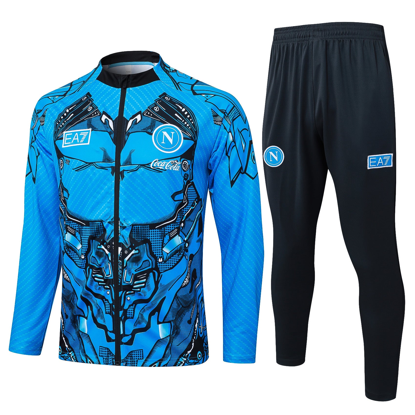 Tuta Napoli Azzurro Zip intera 2025/26