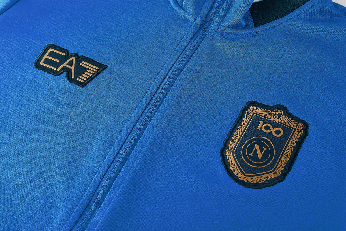 Tuta Napoli azzurro Zip Intera 2026-27