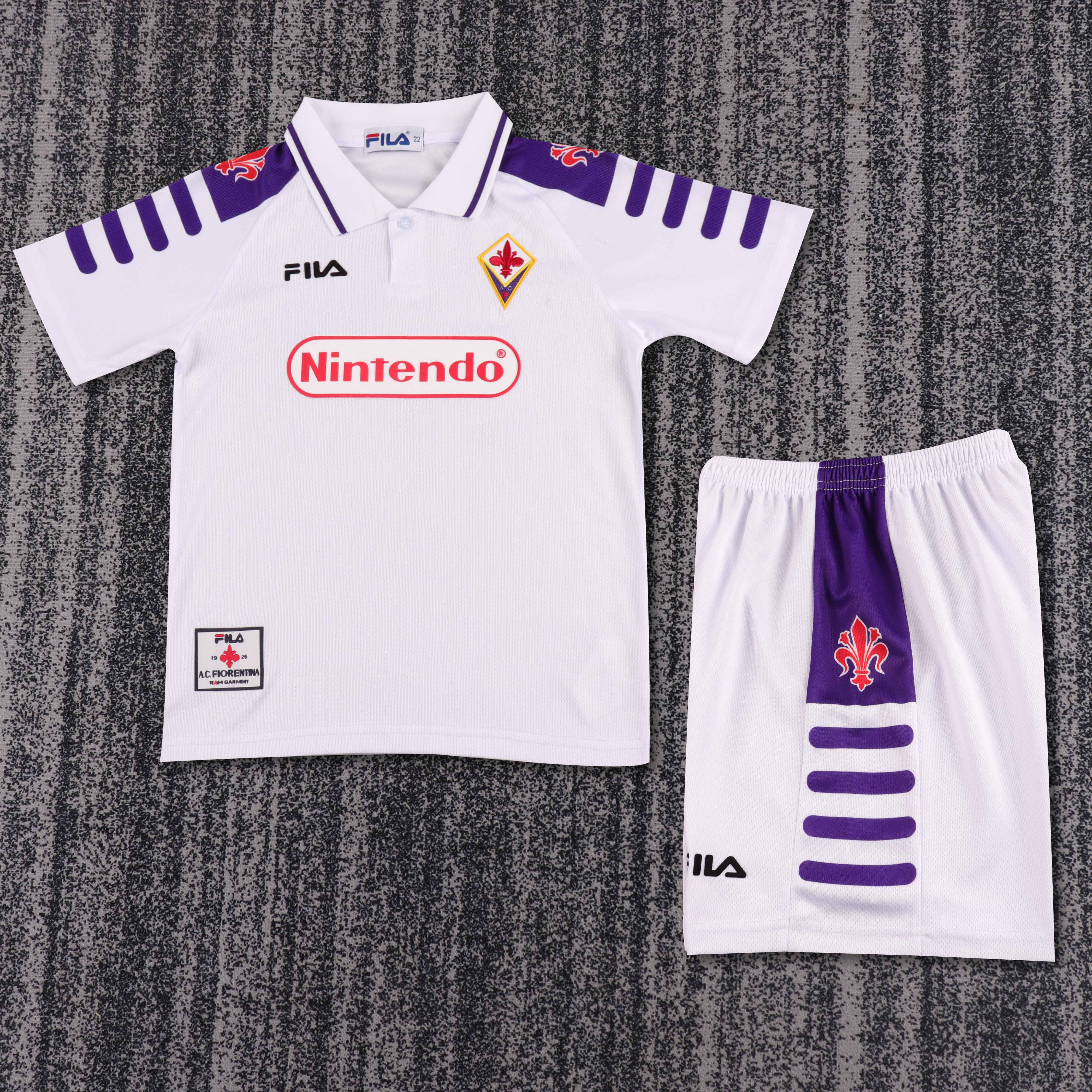 Fiorentina bianca Retro 1998/99 Bambino
