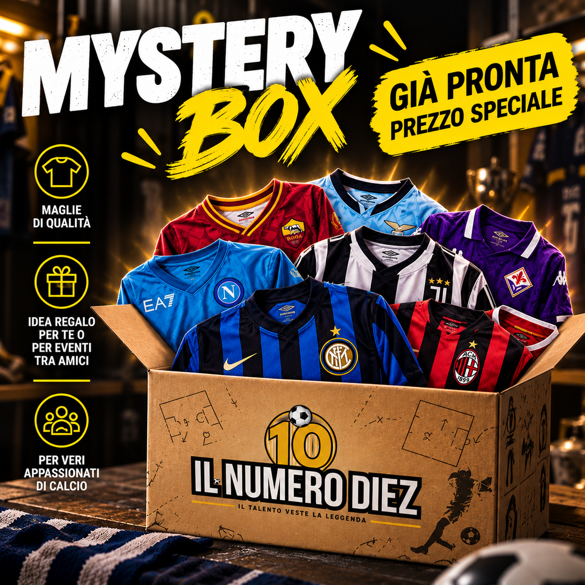 Mistery Box BOX 3 MAGLIE XXL SQUADRE ITALIANE ATTUALI