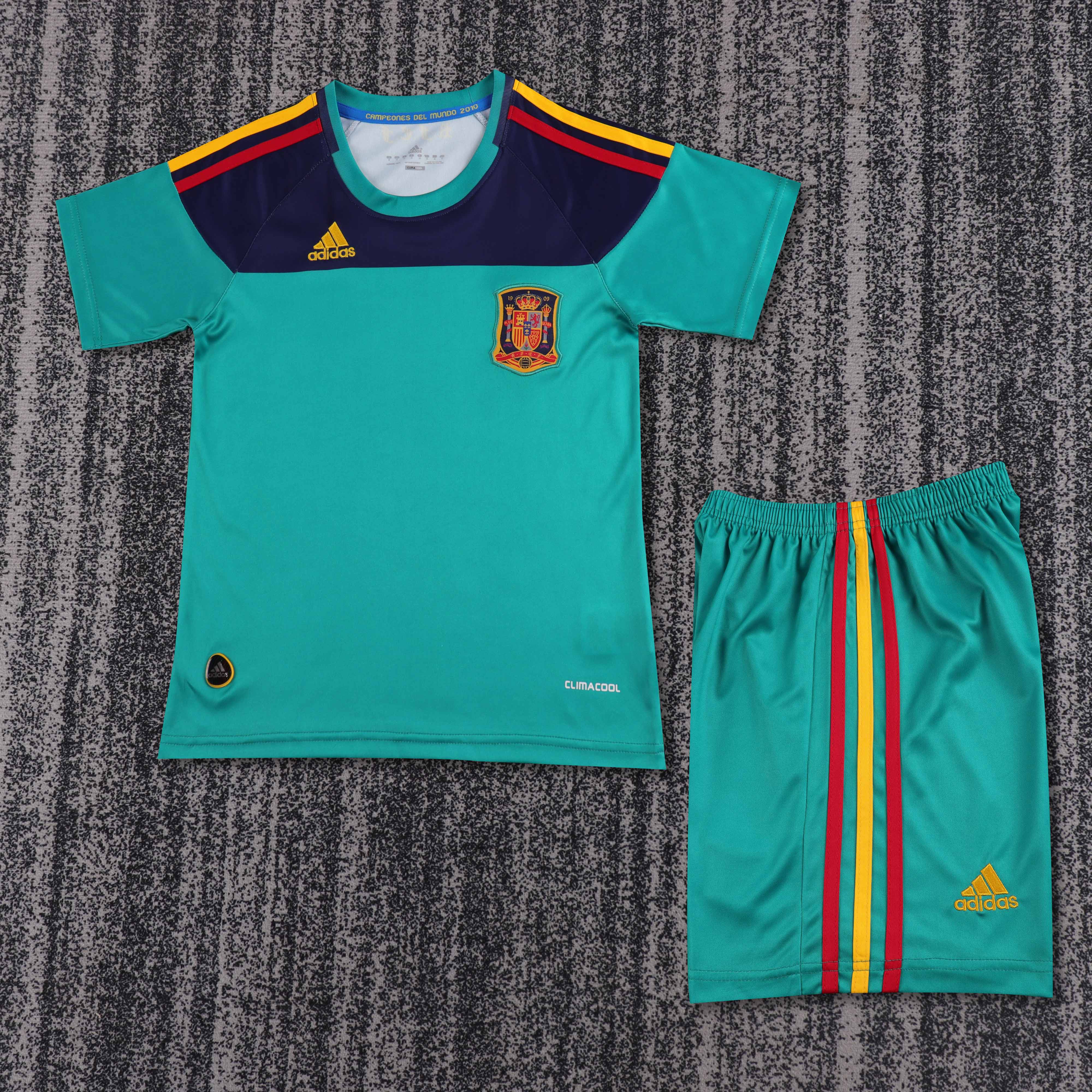 Spagna verde Retro 2010 Bambino